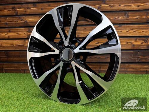 Ratlankis R16x6.5  5X114.3  ET  40  60.1  B5212  Black Polished (MB)  For TOYOT  (R+P)