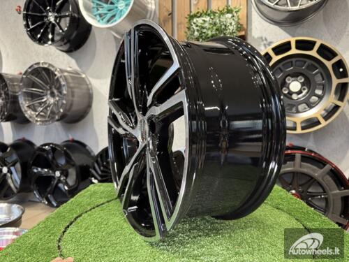 Ratlankis R18x8  5X108  ET  42  63.3  FE161  (BK5399)  Black Polished (MB)  For VOLVO  (K4)