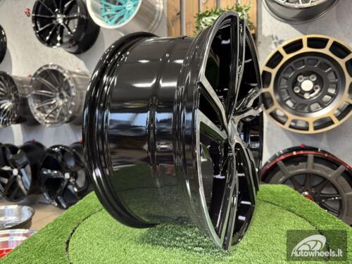 Ratlankis R18x8  5X108  ET  42  63.3  FE161  (BK5399)  Black Polished (MB)  For VOLVO  (K4+K2)