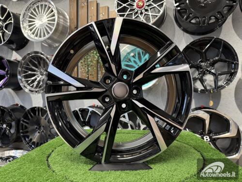 Ratlankis R18x7.5  5X112  ET  51  57.1  Y1241  Black Polished (MB)  For SKODA  (P)  (NEW Model)