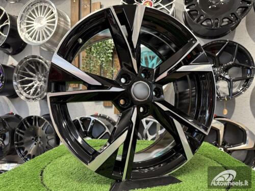 Ratlankis R18x7.5  5X112  ET  51  57.1  Y1241  Black Polished (MB)  For SKODA  (P)  (NEW Model)