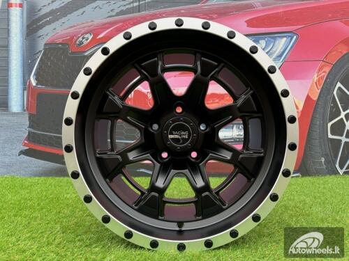 Ratlankis R17x9  5X127  ET  M6  78.1  B5995  Black Half Matt+Polished Lip (BLHMPL)  For 4X4  (R+P)