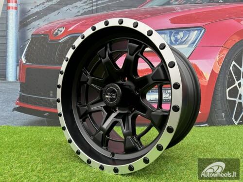 Ratlankis R17x9  5X127  ET  M6  78.1  B5995  Black Half Matt+Polished Lip (BLHMPL)  For 4X4  (R+P)