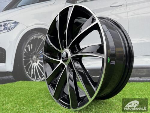Ratlankis R17x7  5X112  ET  49  57.1  SK523  (BK5290)  Black Polished (MB)  For SKODA  (P+R)