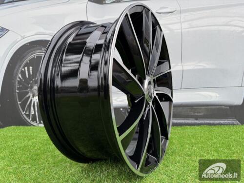 Ratlankis R17x7  5X112  ET  49  57.1  SK523  (BK5290)  Black Polished (MB)  For SKODA  (P+R)
