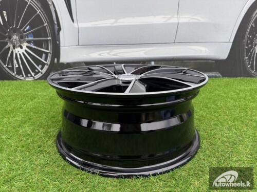 Ratlankis R17x7  5X112  ET  49  57.1  SK523  (BK5290)  Black Polished (MB)  For SKODA  (P+R)