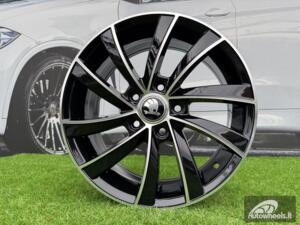 Ratlankis R17x7  5X112  ET  49  57.1  SK523  (BK5290)  Black Polished (MB)  For SKODA  (R)