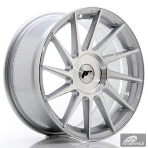 JR Wheels JR22 17x8 ET25-35 BLANK Silver Machined Face