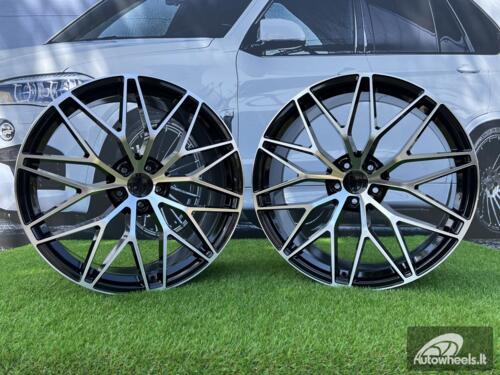 Ratlankis R21x9.5  5X130  ET  46  71.6  3S1067  (IN3082F)  Black Polished (MB)  For PORCH  (Z5)  (HYBRID FORGED Rear+Front)