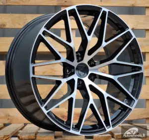 Ratlankis R21x9.5  5X130  ET  46  71.6  3S1067  (IN3082F)  Black Polished (MB)  For PORCH  (Z5+Z6)  (HYBRID FORGED Rear+Front)