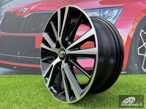 Ratlankis R15x6  5X100  ET  39  54.1  L1051  (IN0099)  Black Polished (MB)  For TOYOT  (Z6)