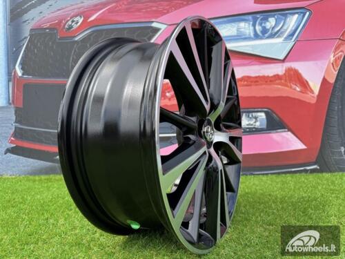 Ratlankis R15x6  5X100  ET  39  54.1  L1051  (IN0099)  Black Polished (MB)  For TOYOT  (Z6)