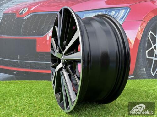 Ratlankis R15x6  5X100  ET  39  54.1  L1051  (IN0099)  Black Polished (MB)  For TOYOT  (Z6+P2)