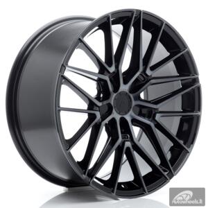 JR Wheels JR38 19x9 ET20-40 5H BLANK Black Machined w/Tinted Face