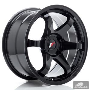 JR Wheels JR3 17x9 ET20-35 4H BLANK Gloss Black