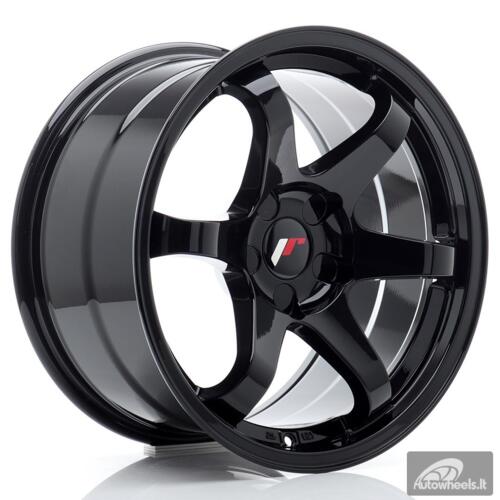 JR Wheels JR3 17x9 ET20-35 5H BLANK Gloss Black