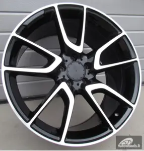 Ratlankis R20x9.5  5X112  ET  45  66.6  B1303  (IN5450)  Black Polished (MB)  For MER  (K3)  (Rear+Front)