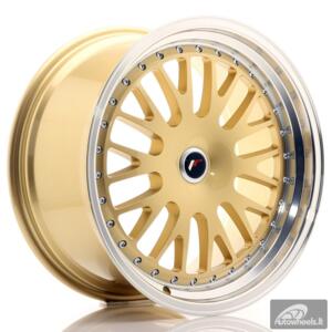 JR Wheels JR10 19x9,5 ET20-35 Blank Gold w/Machined Lip