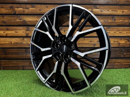 Ratlankis R19x9  5X120  ET  38  72.6  I0405  Black Polished (MB)  For BMW  (K3)  (Rear+Front)
