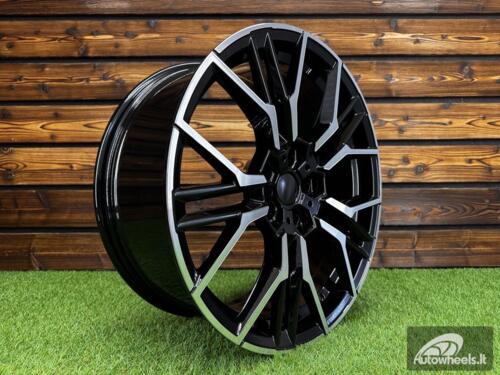 Ratlankis R19x9  5X120  ET  38  72.6  I0405  Black Polished (MB)  For BMW  (K3)  (Rear+Front)