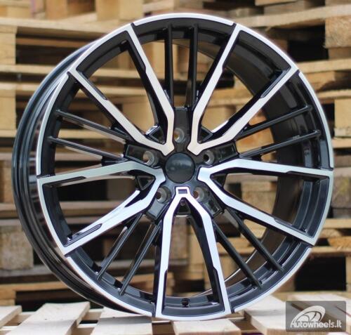 Ratlankis R20x9.5  5X112  ET  37  66.6  I5498  Black Polished (MB)  For BMW  (K3)  (Rear+Front)