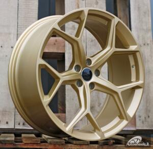 Ratlankis R21x9  5X112  ET  30  66.5  I5598  Gold+Polished (YP)  For AUD  (K3)