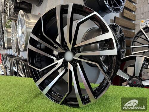 Ratlankis R22x10  5X112  ET  20  66.5  B1618  (FBX158)  Black Polished (MB)  For AUD  (K3)  (HYBRID FORGED)