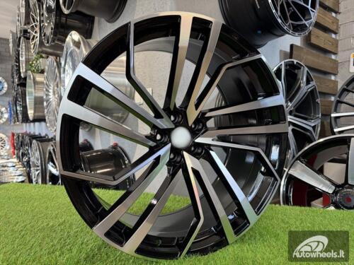 Ratlankis R22x10  5X112  ET  20  66.5  B1618  (FBX158)  Black Polished (MB)  For AUD  (K3)  (HYBRID FORGED)