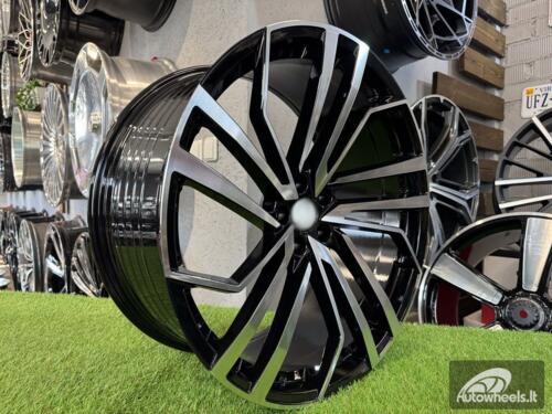 Ratlankis R22x10  5X112  ET  20  66.5  B1618  (FBX158)  Black Polished (MB)  For AUD  (K3)  (HYBRID FORGED)