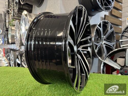 Ratlankis R22x10  5X112  ET  20  66.5  B1618  (FBX158)  Black Polished (MB)  For AUD  (K3)  (HYBRID FORGED)