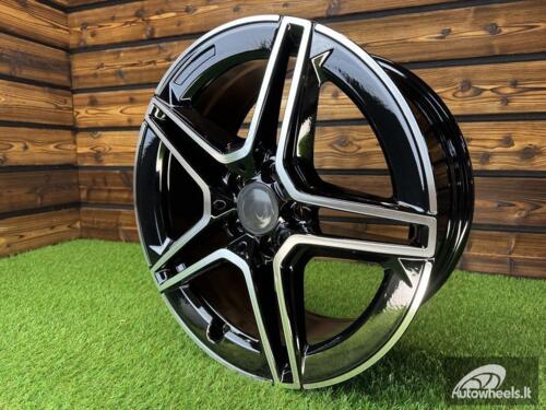 Ratlankis R18x8  5X112  ET  40  66.6  FBX142  Black Polished (MB)  For MER  (K8+Z7)  (HYBRID FORGED)