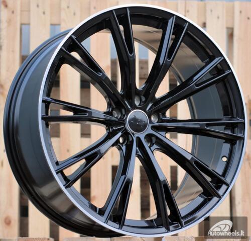 Ratlankis R17x7.5  5X112  ET  40  66.5  H5060  (FBX006)  Black+Polished Lip (BLPL)  For AUD  (K3)  (HYBRID FORGED Style ABT)