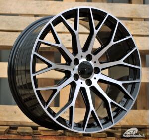 Ratlankis R18x8  5X112  ET  35  66.6  YS1180  (FBX151)  Black Polished (MB)  For MER  (K3)  (HYBRID FORGED)