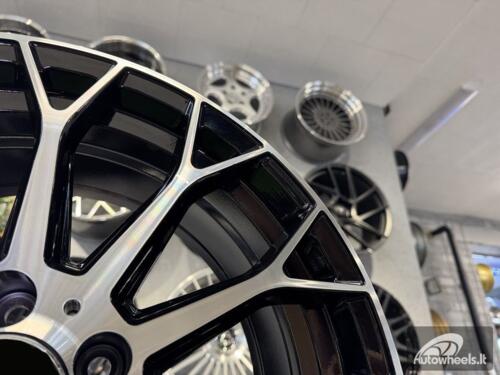 Ratlankis R18x8  5X112  ET  35  66.6  YS1180  (FBX151)  Black Polished (MB)  For MER  (Z5)  (HYBRID FORGED)