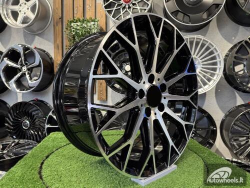 Ratlankis R19x8.5  5X112  ET  40  66.6  YS1180  (FBX151)  Black Polished (MB)  For MER  (K3+Z5)  (HYBRID FORGED)