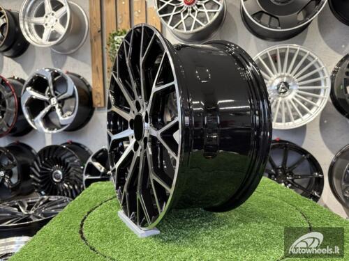 Ratlankis R19x8.5  5X112  ET  40  66.6  YS1180  (FBX151)  Black Polished (MB)  For MER  (K3+Z5)  (HYBRID FORGED)