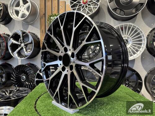 Ratlankis R19x9.5  5X112  ET  45  66.6  YS1180  (FBX151)  Black Polished (MB)  For MER  (K3)  (HYBRID FORGED Front+Rear)