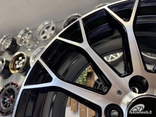 Ratlankis R19x9.5  5X112  ET  45  66.6  YS1180  (FBX151)  Black Polished (MB)  For MER  (K3)  (HYBRID FORGED Front+Rear)