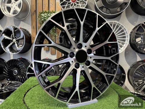Ratlankis R20x9.5  5X112  ET  45  66.6  YS1180  (FBX151)  Black Polished (MB)  For MER  (K3)  (HYBRID FORGED Front+Rear)