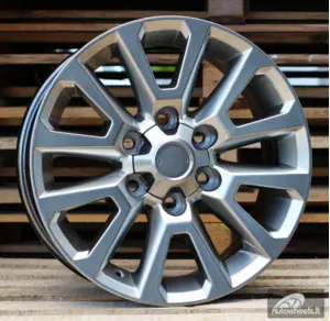 Ratlankis R18x7.5  6X139.7  ET  25  106.1  B1072  (BK5881)  Hyper Black (HB)  For TOYOT  (K2)