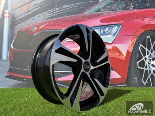 Ratlankis R15x6  4X100  ET  40  60.1  B1242  (BK1424)  Black Polished (MB)  For RACIN  (K2)