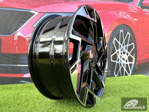 Ratlankis R18x7.5  5X114.3  ET  51  67.1  B1927  (BK1223)  Black Polished (MB)  For KIA  (K2+P)  (NEW Model SPORTAGE)
