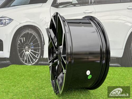 Ratlankis R18x7.5  5X112  ET  41  57.1  Y1243  Black Polished (MB)  For VW  (K2)  (NEW Model)