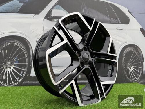 Ratlankis R18x7.5  5X112  ET  41  57.1  Y1243  Black Polished (MB)  For VW  (K2)  (NEW Model)