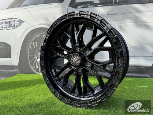 Ratlankis R17x9  6X139.7  ET  0  110.1  D1972  Black Half Matt (BLHM)  For 4X4  (Z1)