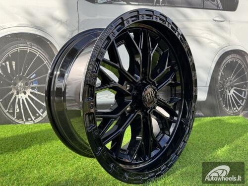 Ratlankis R17x9  6X139.7  ET  0  110.1  D1972  Black Half Matt (BLHM)  For 4X4  (Z1)