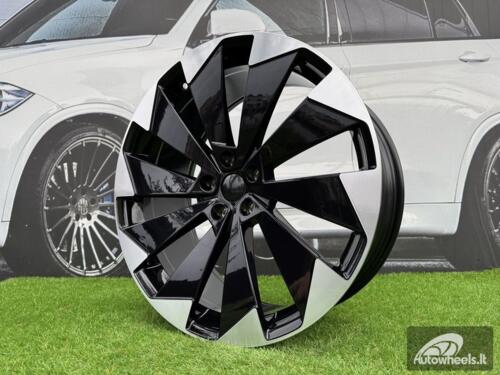 Ratlankis R21x9  5X112  ET  42  57.1  I1141  Black Polished (MB)  For SKODA  (K7)  (Enyaq (Front+Rear))
