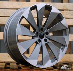 Ratlankis R21x8.5  5X112  ET  40  57.1  I1141  Grey Polished (MG)  For SKODA  (K7)  (Enyaq (Front+Rear))