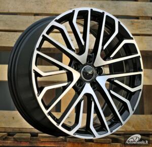 Ratlankis R19x8  5X112  ET  49  57.1  3S1261  Black Polished (MB)  For AUD  (K2)  (HYBRID FORGED NEW Model)