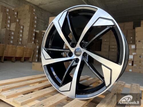 Ratlankis R19x8.5  5X112  ET  39  66.5  XE139  (BK5366)  Black Polished (MB)  For AUD  (K2)
